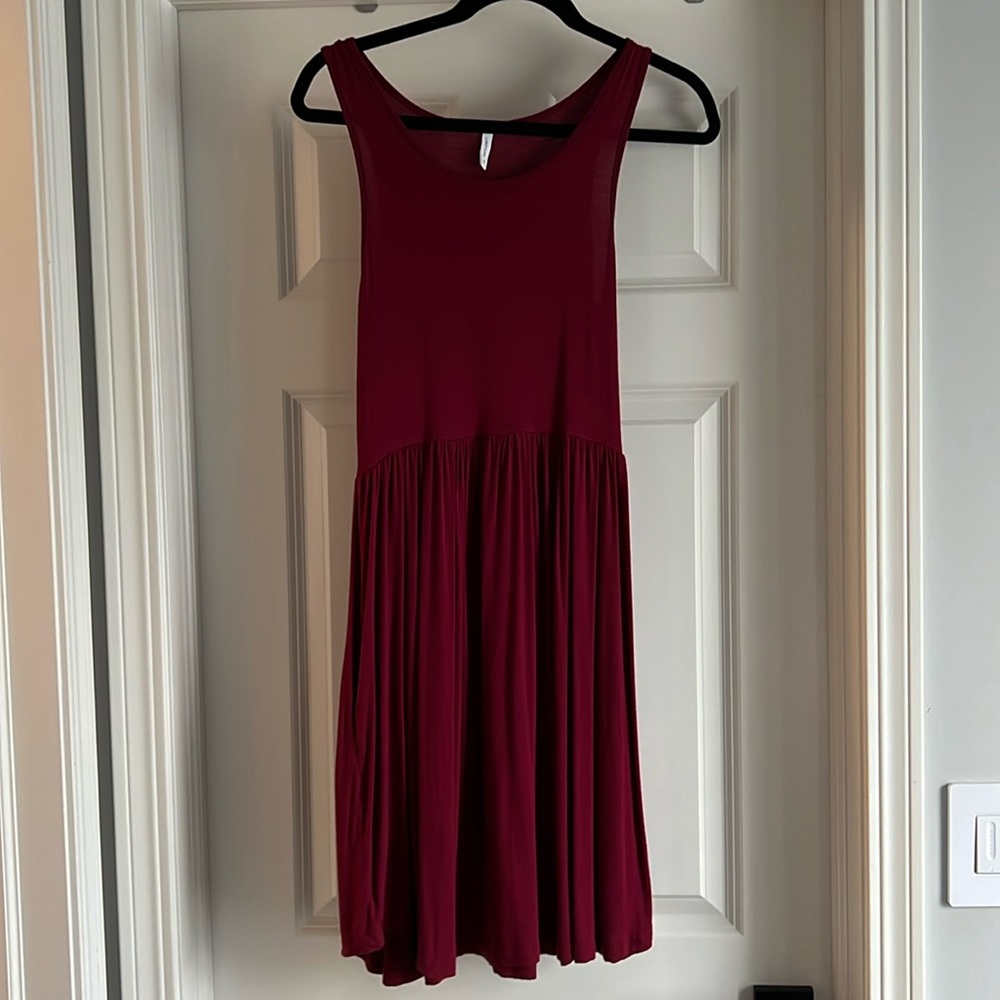 Size M “wine” colored tank dress